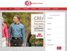 Tablet Screenshot of cioproducciones.com